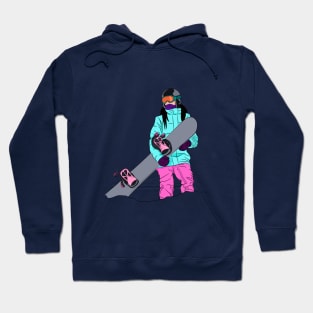 Snowboardig girl Hoodie